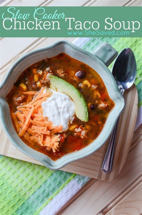 easy-slow-cooker-chicken-taco-soup image