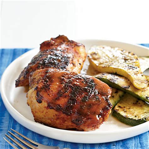 barbecue-chicken-with-mustard-glaze-recipe-myrecipes image