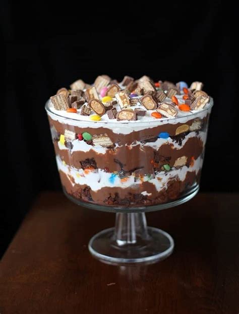 leftover-halloween-candy-brownie-trifle-the-kitchen image