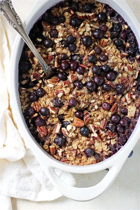 baked-blueberry-and-apple-oatmeal-cook-nourish-bliss image