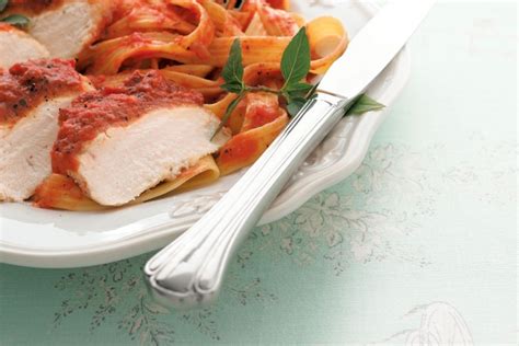 chicken-parmesan-with-creamy-tomato-pasta image