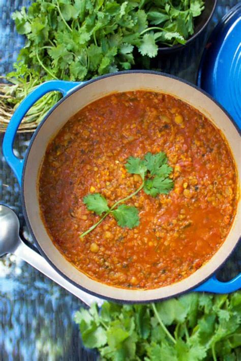 moroccan-lentil-soup-harira-vegetarian-red-lentil-soup image