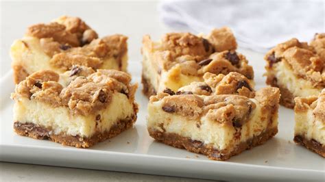chocolate-chip-cheesecake-bars-recipe-pillsburycom image