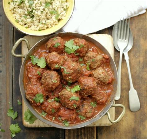 moroccan-meatballs-with-herb-couscous image