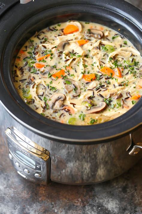 slow-cooker-chicken-and-wild-rice-soup image