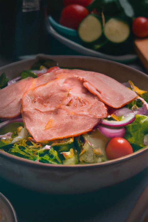 honey-baked-ham-salad-recipe-table-for-seven image