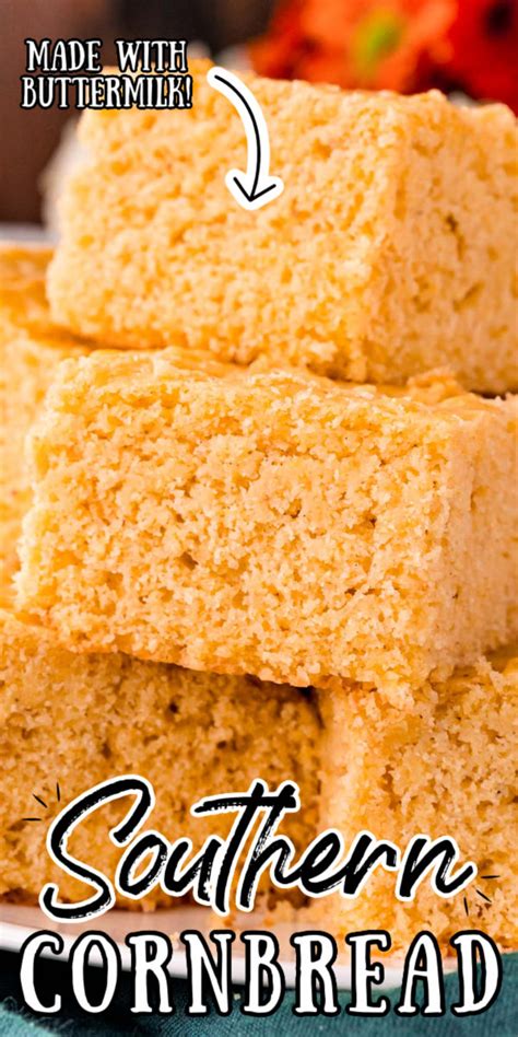 classic-southern-buttermilk-cornbread-recipe-sugar image
