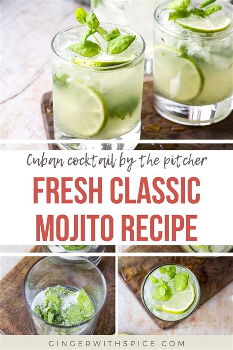 how-to-make-a-classic-mojito-pitcher-recipe-ginger image