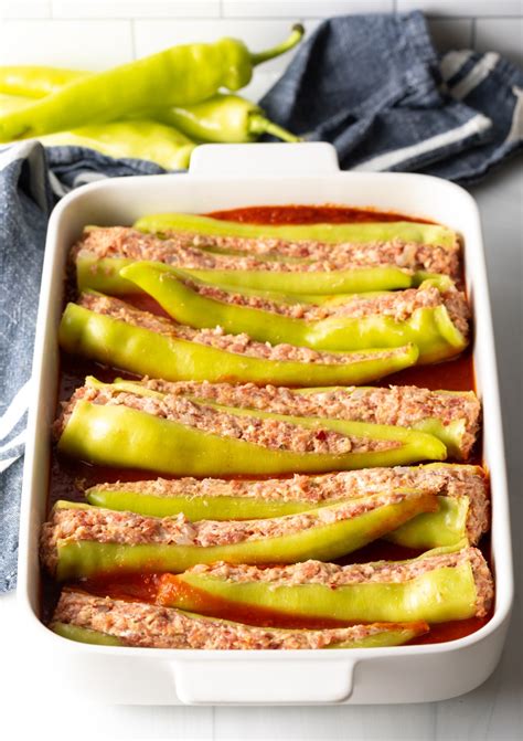 italian-sausage-stuffed-banana-peppers-a-spicy image