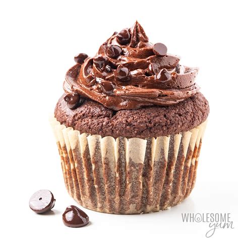 low-carb-keto-chocolate-cupcakes-recipe-almond image