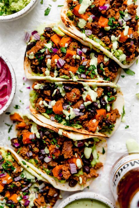easy-chorizo-sweet-potato-tacos-3-ingredients-plays image