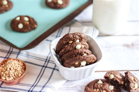 chocolate-white-chip-toffee-cookies-domestically image