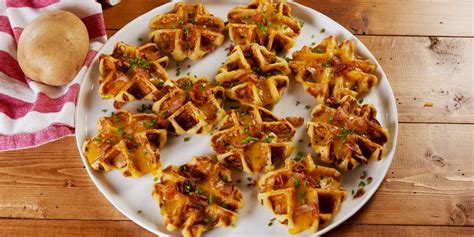 best-mashed-potato-waffles-recipe-delish image