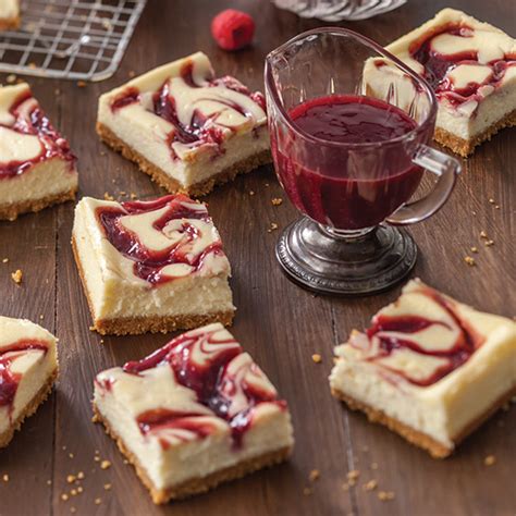 raspberry-swirl-cheesecake-bars image