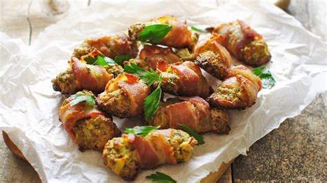 bacon-wrapped-stuffing-bites-recipe-tablespooncom image