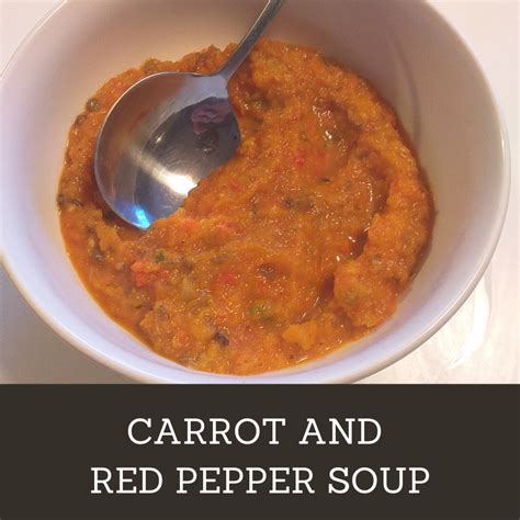 simple-carrot-and-red-pepper-soup-recipe-delishably image