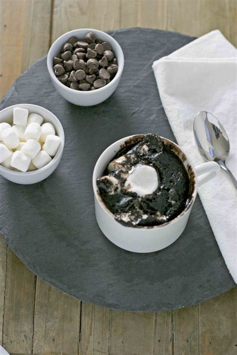 chocolate-marshmallow-mug-cake-foodly-magazine image