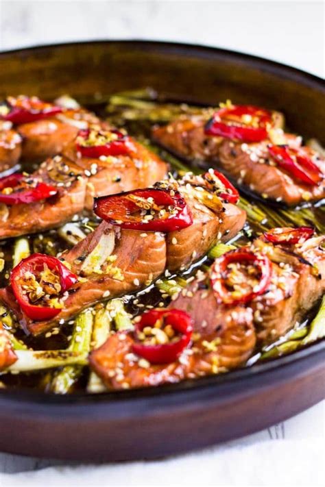 broiled-salmon-with-honey-sesame-glaze-kevin-is-cooking image