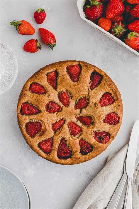 strawberry-almond-cake-recipe-moist-easy-aline image