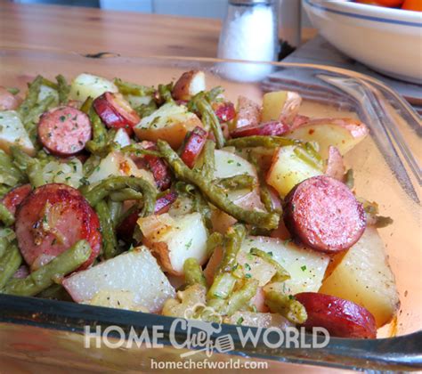sausage-green-bean-and-potato-casserole image