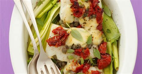 baked-halibut-with-leek-recipe-eat-smarter-usa image