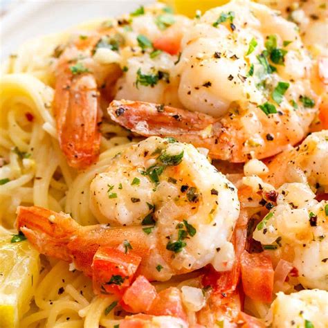 shrimp-scampi-with-lemon-garlic-sauce image