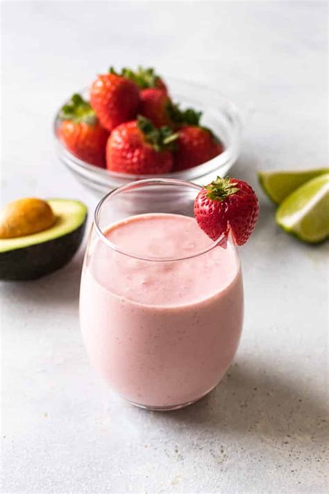 strawberry-avocado-smoothie-girl-gone-gourmet image