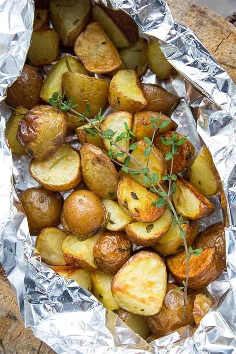rosemary-thyme-potatoes-in-foil-packets-the-kitchen image