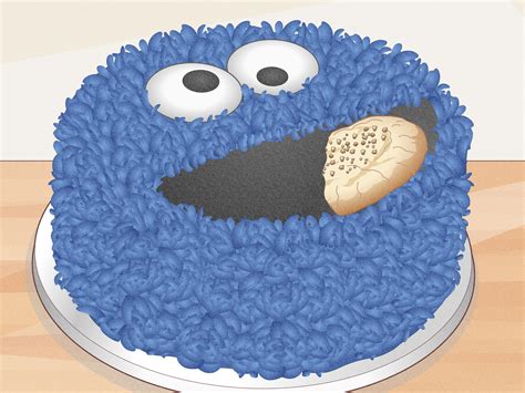 how-to-make-a-cookie-monster-cake-with-pictures image