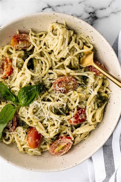 mascarpone-pesto-pasta-ahead-of-thyme image