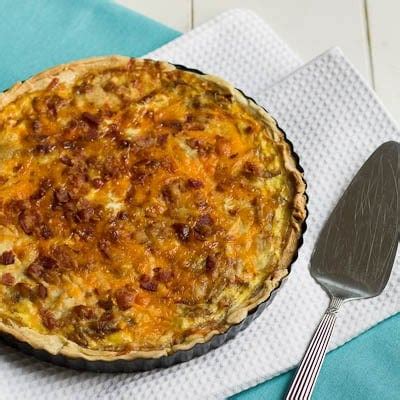 caramelized-onion-and-bacon-quiche-spicy-southern image