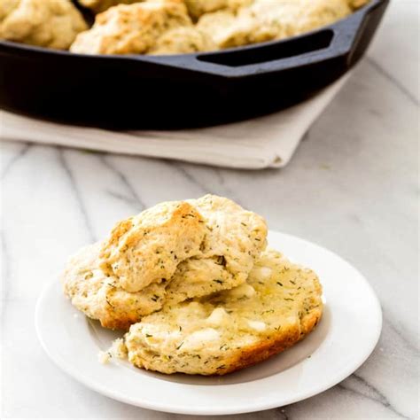 cast-iron-big-and-fluffy-lemon-dill-biscuits image