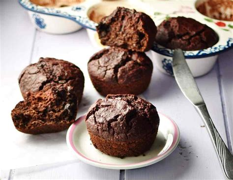 beet-chocolate-muffins-with-chocolate-chips-everyday image