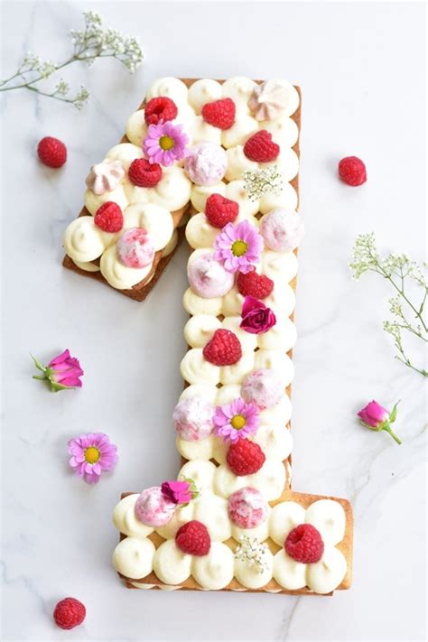 number-cake-lemon-cream-tart-with-raspberries image