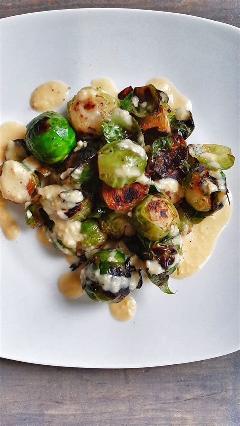 crispy-brussels-sprouts-with-hollandaise-sauce-the image