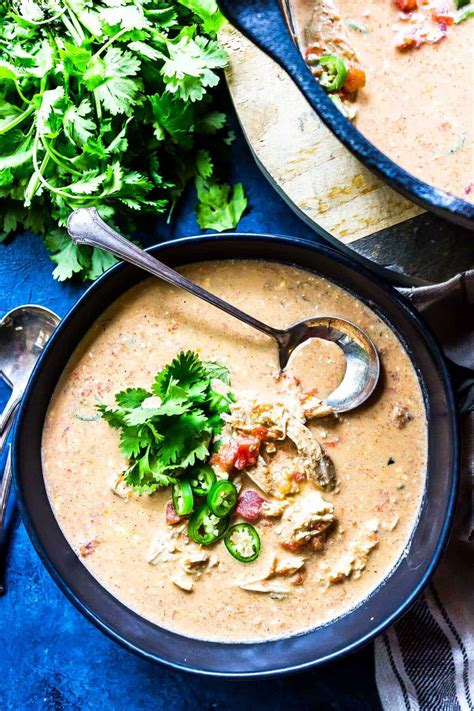 keto-queso-chicken-soup-just-5-ingredients-cast-iron image