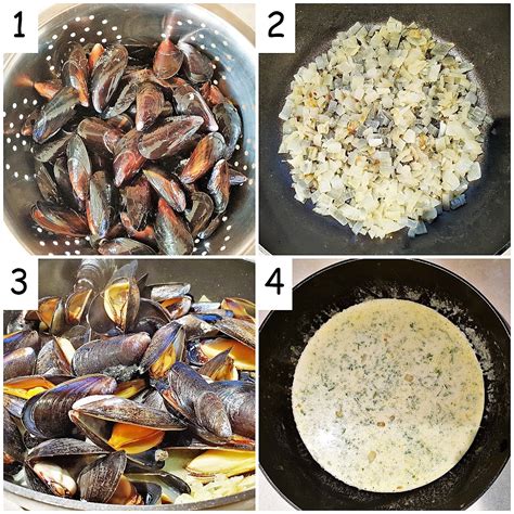 fresh-mussels-in-a-creamy-garlic-sauce-with-chips image