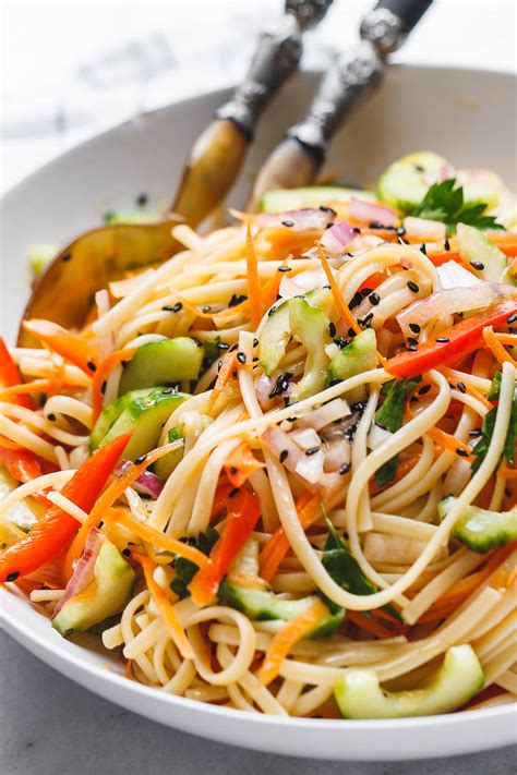 asian-noodle-salad-with-the-best-ever-ginger-vinaigrette image