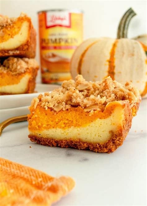 pumpkin-cheesecake-bars-with-streusel-topping image