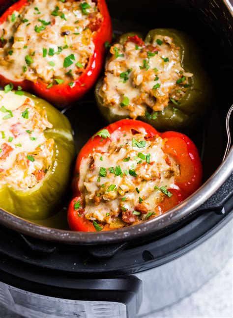 instant-pot-stuffed-peppers-best-recipe-wellplatedcom image