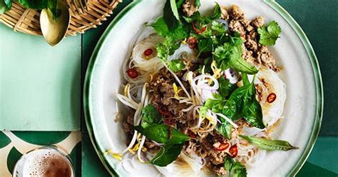 lemongrass-beef-with-rice-noodles-recipe-gourmet image