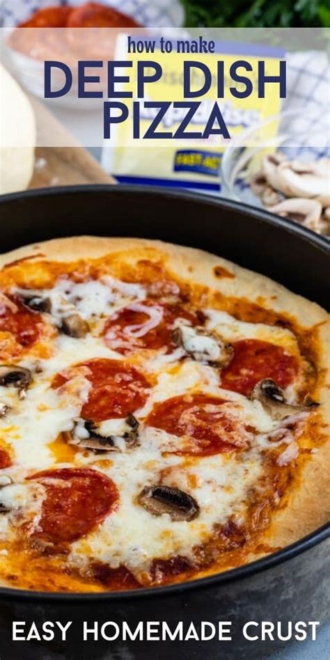 deep-dish-pizza-recipe-homemade-crust image