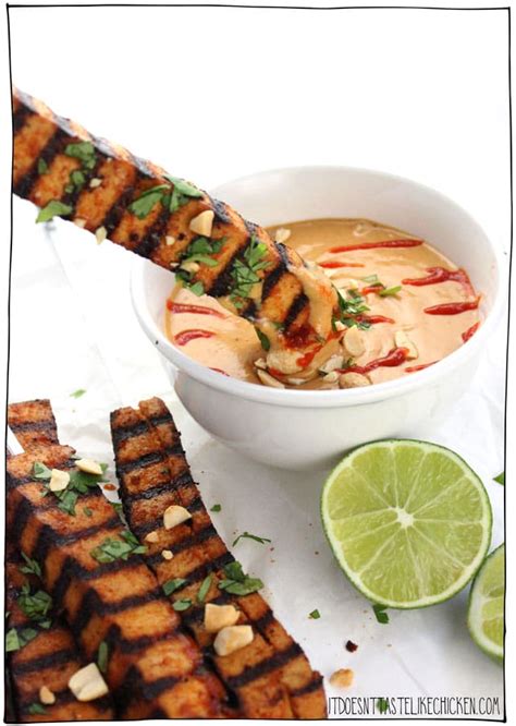 grilled-tofu-skewers-with-spicy-peanut-sauce image