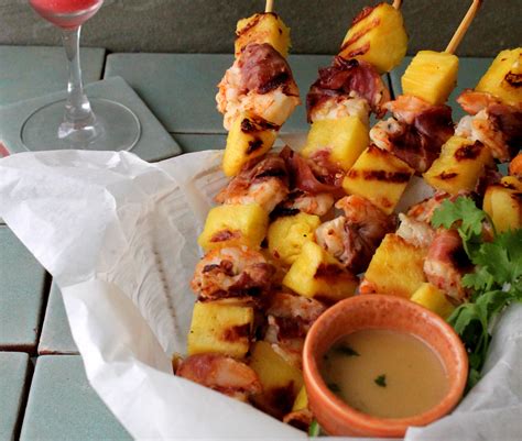 island-shrimp-and-pineapple-skewers-with-rum-butter image
