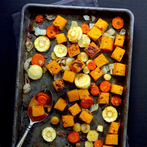roasted-butternut-squash-root-vegetables-eatingwell image