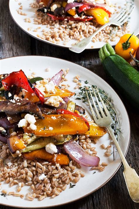 roasted-vegetable-and-farro-salad-seasons-and-suppers image