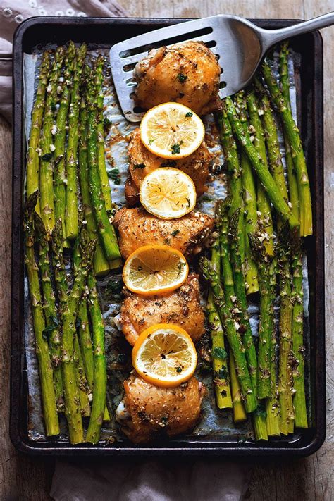 garlic-butter-chicken-recipe-and-asparagus image