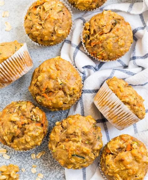 zucchini-carrot-muffins-easy-and-healthy-wellplatedcom image