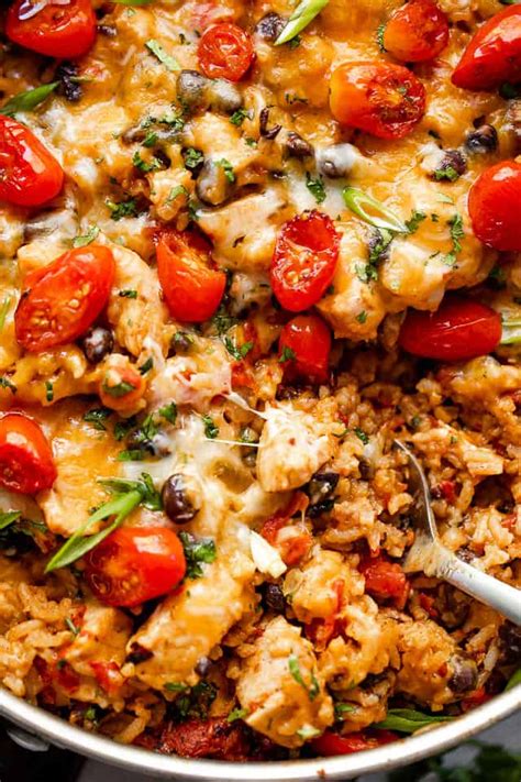 chicken-burrito-skillet-recipe-easy-chicken-dinner-idea image