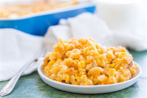one-dish-corn-mac-and-cheese-recipe-sugar-soul image